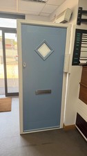 Composite Door Blue Exterior White Internal 910 x 2070 INC CILL WS2 Walsall