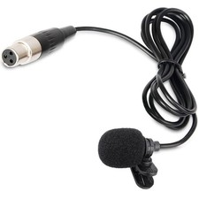 Lavalier Lapel Collar Microphone for AKG Samson Wireless System Mini 3 Pins xlr