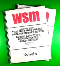 WorkShop Manual for Kubota BX23S LA340 BT603, 511 Pages W/Clear Covers!