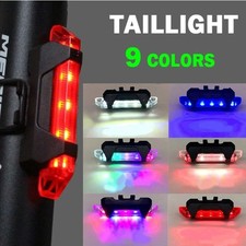 USB Rechargeable LED Bicycle Headlight Bike Front Rear Lamp Cycling Light