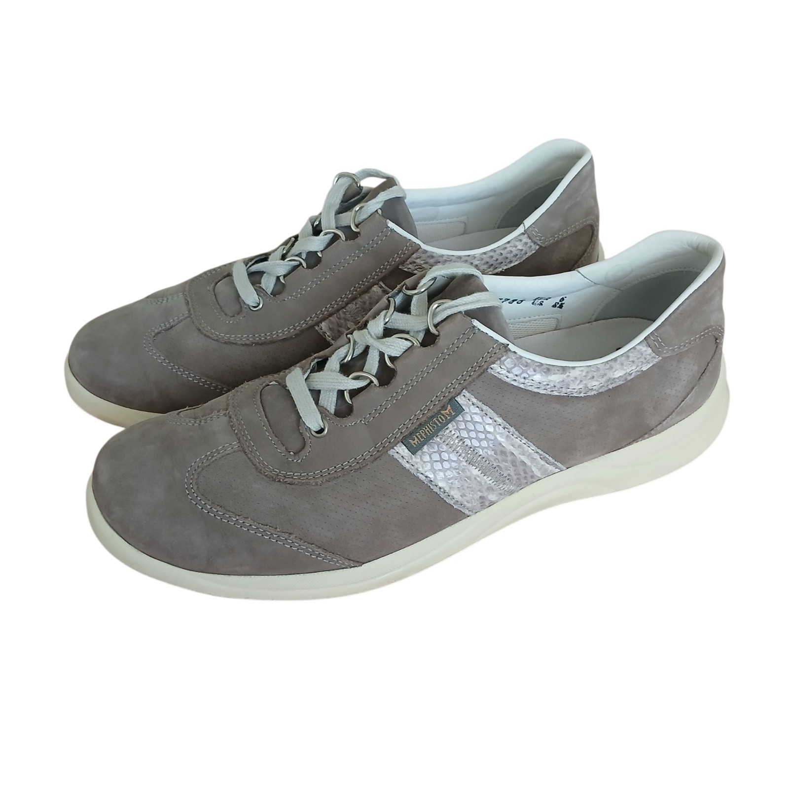 NWOB MEPHISTO Runoff Nubuck Leather Lace Up Comfort Shoes Women’s 8.5 Python