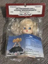 Fibre Craft Air Freshener Doll Blonde Hair Blue Eyes Upper Body 5 3/4" 3101