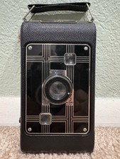 Vintage Jiffy Kodak Six-20 Black Folding Camera, 40's Twindar Lens Used Untested