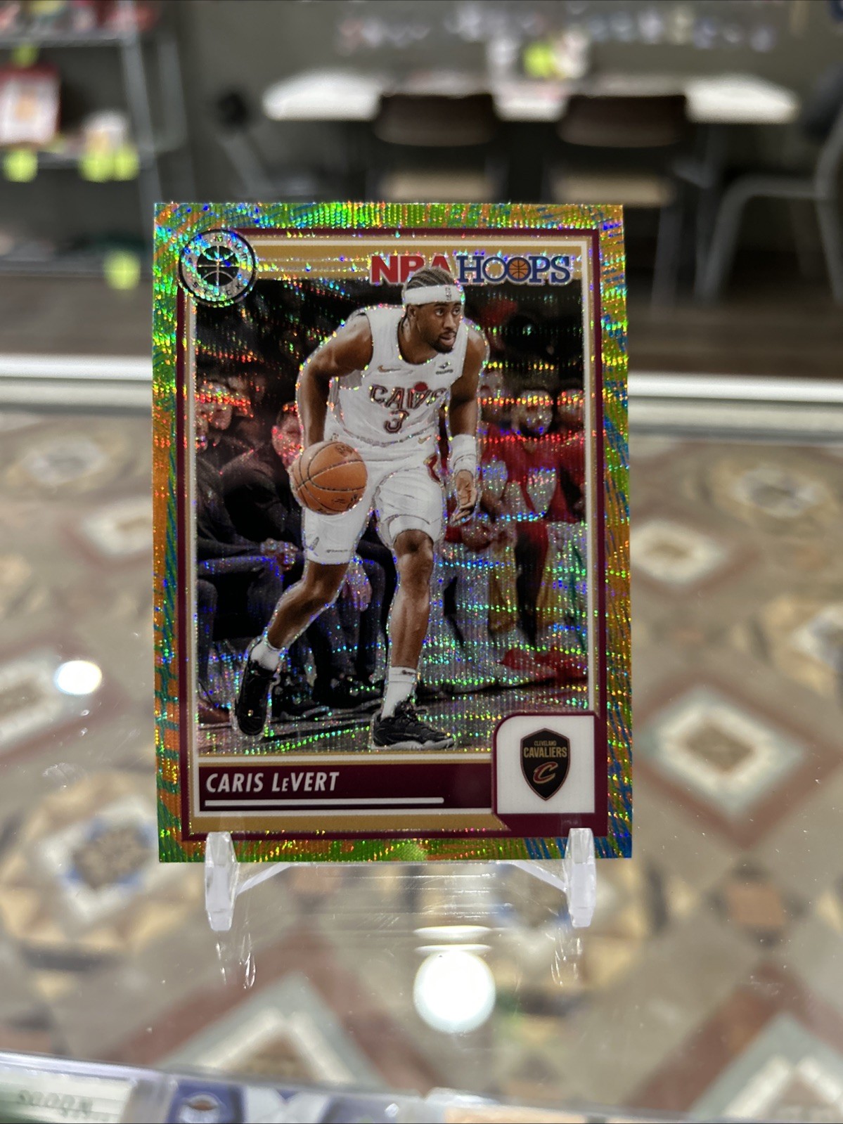 2023-24 Premium Stock #3 Caris LeVert Rare Multi Wave Prizm SSP Case Hit!!!