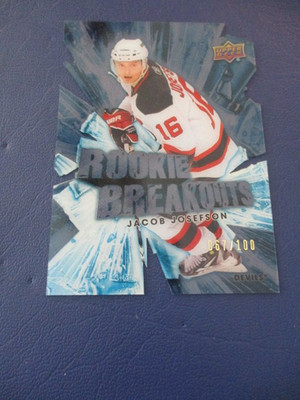 10-11 UD Upper Deck Series Two  Rookie Breakouts  Jacob Josefson  /100  Rookie