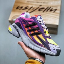 JP9275 Pharrell x didas Adistar Jellyfish Yellow Purple Men's Shoes Size 4-13