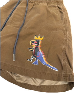 Jean-Michel Basquiat X Cotton On Kahuna Shorts Men's Size XS Brown