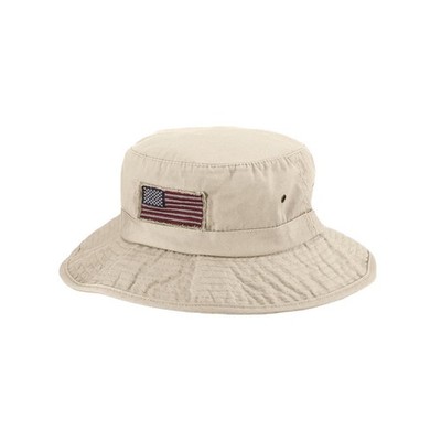 Panama Jack USA Bucket Hat - Lightweight, Packable, 2 3/4'' Brim (Khaki, Large)
