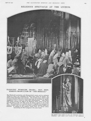 Szenen aus ''Das Wunder'' im Lyzeum Theater - Vintage Print 1932