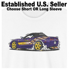 DigiRods Corvette C5 1998 Indianapolis Iny 500 Pace Car Cartoon Car T Shirt