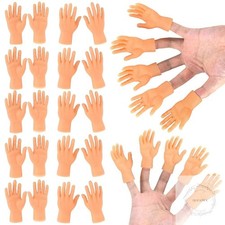 30 Pcs Tiny Finger Hands Mini Rubber Finger Puppets, Miniature Small Hands Ealis