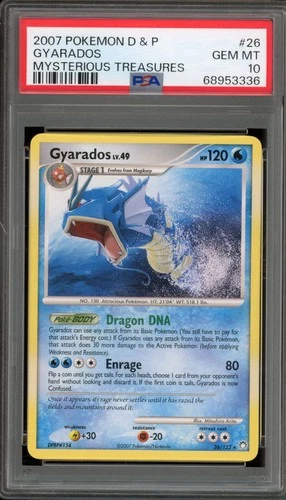 Pokemon Gyarados Mysterious Treasures Rare #26 PSA 10 Gem Mint