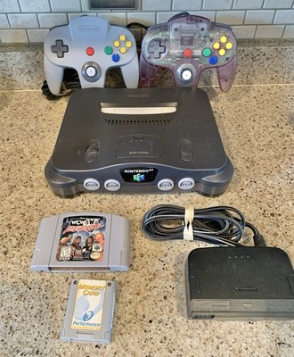 Nintendo 64 N64 Console Bundle w/ Controllers + Game - Memory Card