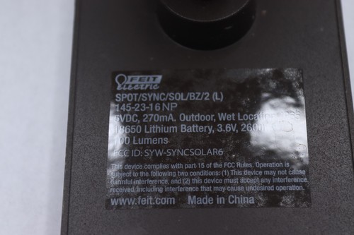 Feit Electric Outdoor Solar LED Spotlight IP65 100lm - Used, Dirty - Picture 2 of 4