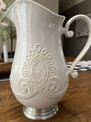Lenox Linen Closet Ceramic Pitcher 9 