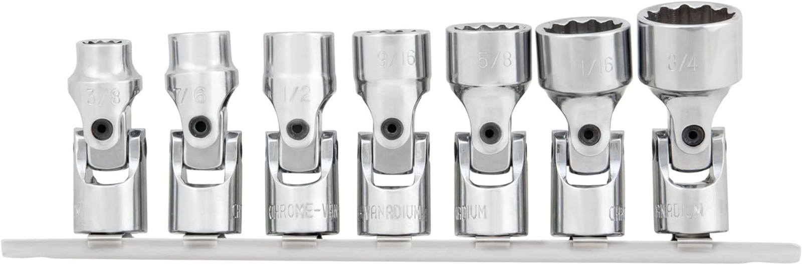 W38980 - Set Di 7 Chiavi a Bussola Flessibili SAE Da 3/8"