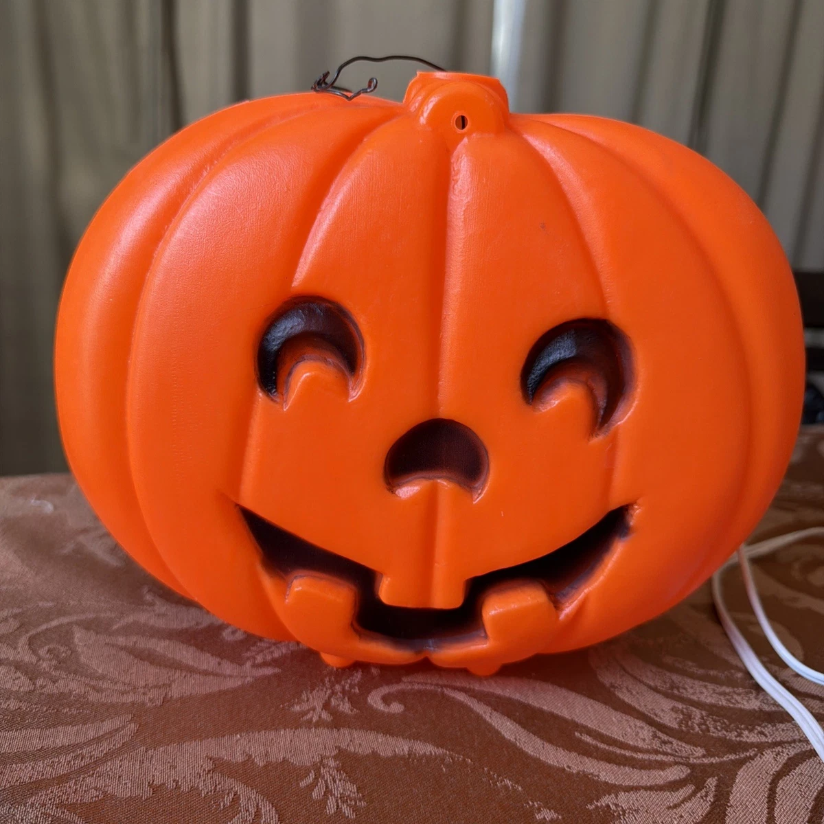 25+ Vintage Blow Mold Pumpkin In Halloween Lights (1960-1990) for