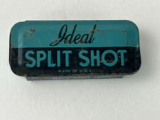 Ideal Split Shot Tin, Vintage Fishing Accessory Made In The USA♡