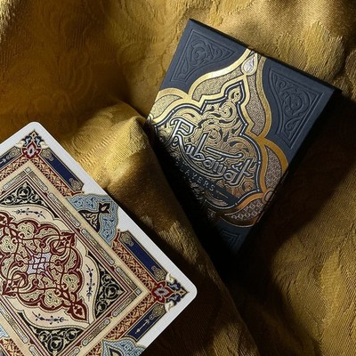 Rubaiyat Players Playing Cards (DARK NAVY BLUE) - Luxury Fully Custom by Oath