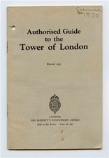 1937 Authorized Guide to the Tower of London His Majesty's Stationers Office
