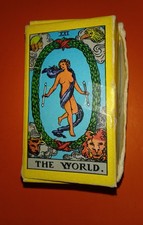 RARE Vintage MINIATURE RIDER WAITE TAROT CARD DECK by U.S. GAMES 1971 COMPLETE 