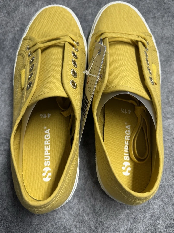 Superga Unisex 2750 Cotu Classic Mustard Yellow Sneaker 8.5 M-10W - Image 3 of 4