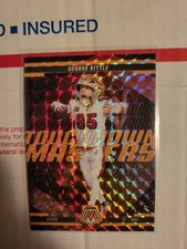 2025  Mosaic  Touchdown Masters George Kittle  Orange Fluorescent Mosaic Prizm