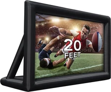 Inflatable Projector Screen 20FT, Portable Blow up outside Projector Screen, Fro