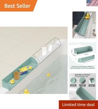 2 Pack Bathtub Splash Guard for Tub - Silicone Tub Water Splash Guard with 4 ...