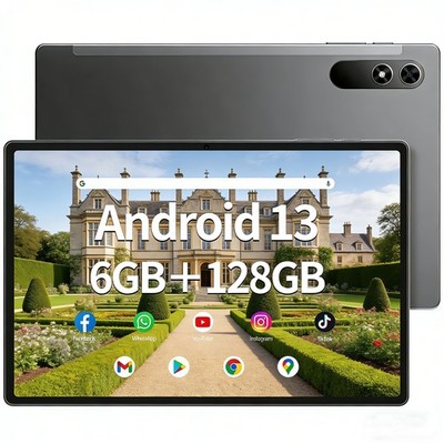 SGIN 10,51 Zoll Tablet Android 13 6GB 128GB ROM Octa-Core Dual Kamera 8000 mAh