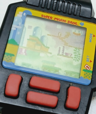 VINTAGE Nintendo Super Mario World game watch 1991 - Not working