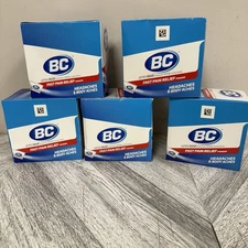 5 X 72 (360) BC Pain Reliever Aid Sealed Powders NSAID Caffeine Head Body Ache