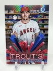 Mike Trout 2025 Bowman Chrome Catch of the Day Cards LA Angels Card #HS-6