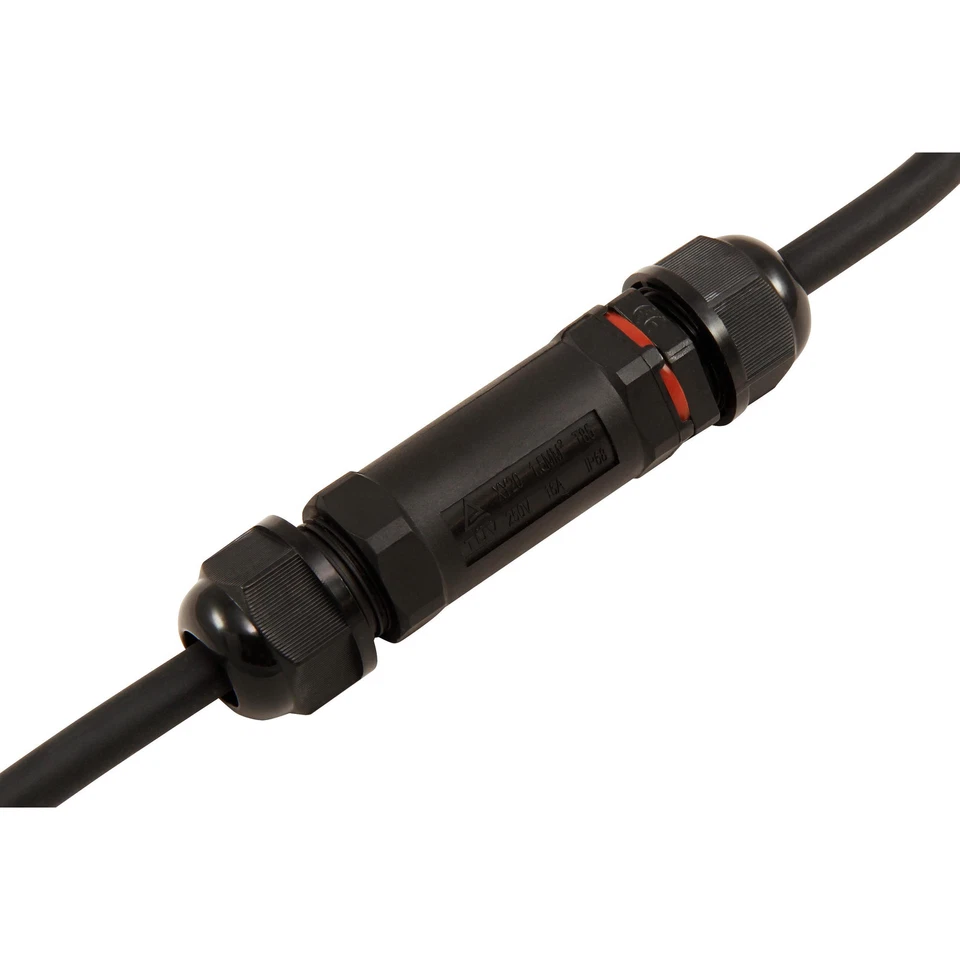 Kabelverbinder, 107x27mm, IP68 - wasserdicht, 230V, 3-polig, schwarz - Bild 3 von 3