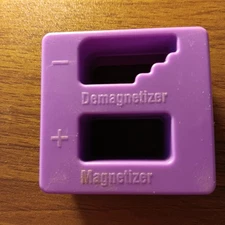 Magnetizer Demagnetizer for Screwdriver Tips Hand Tools 2" x 2" x 1"