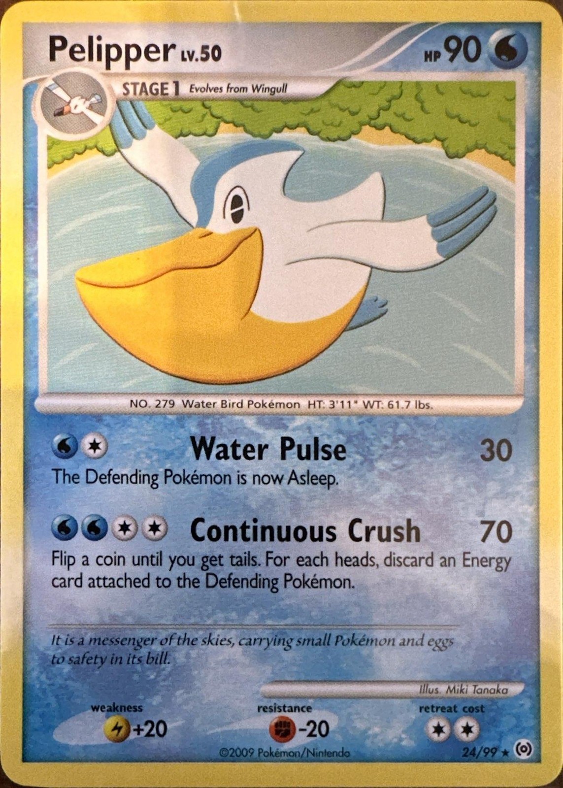 Pelipper 24/99 Rare Arceus Pokemon Lightly Played