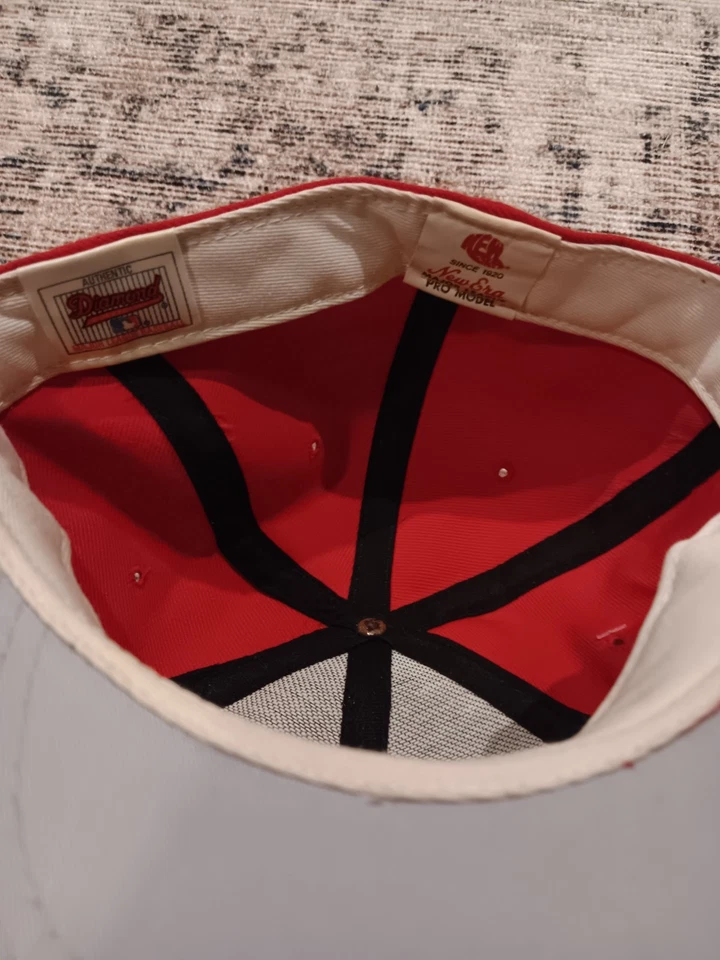Sombrero ajustado vintage New Era de los Cardenales de San Luis colección Diamante modelo profesional 7 3/8 Foto 4 de 4