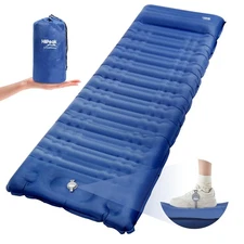 HiiPeak Sleeping Pad for Camping- Ultralight Inflatable Sleeping Mat with Built-