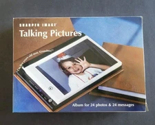 New Sharper Image Talking Pictures Album for 24 4x6 Photos & 24 Messages GC600