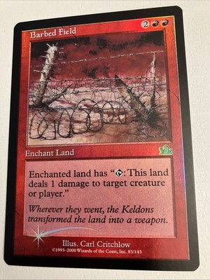 Barbed Field in Foil - Magic the Gathering from Prophecy