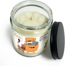 9Oz Pet Odor Eliminator Deodorizer Candle, Long-Lasting Cotton Scented, Non Toxi