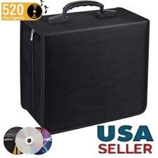 520 Disc CD DVD Portable Organizer Holder Storage Case Wallet Album Media Gift