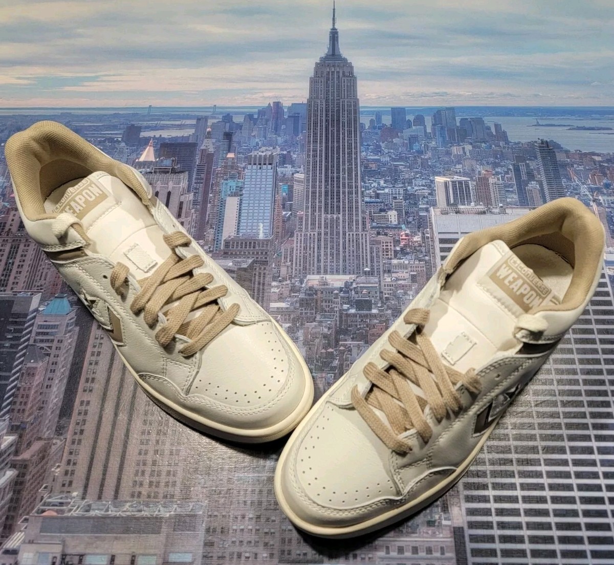 Converse Weapon Ox Low Top Vintage White/Vintage Cargo Mens Size 9