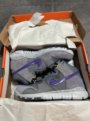  BRAND NEW Size 12 - Nike Trainer Dunk High Gray DS-Dmgd box  