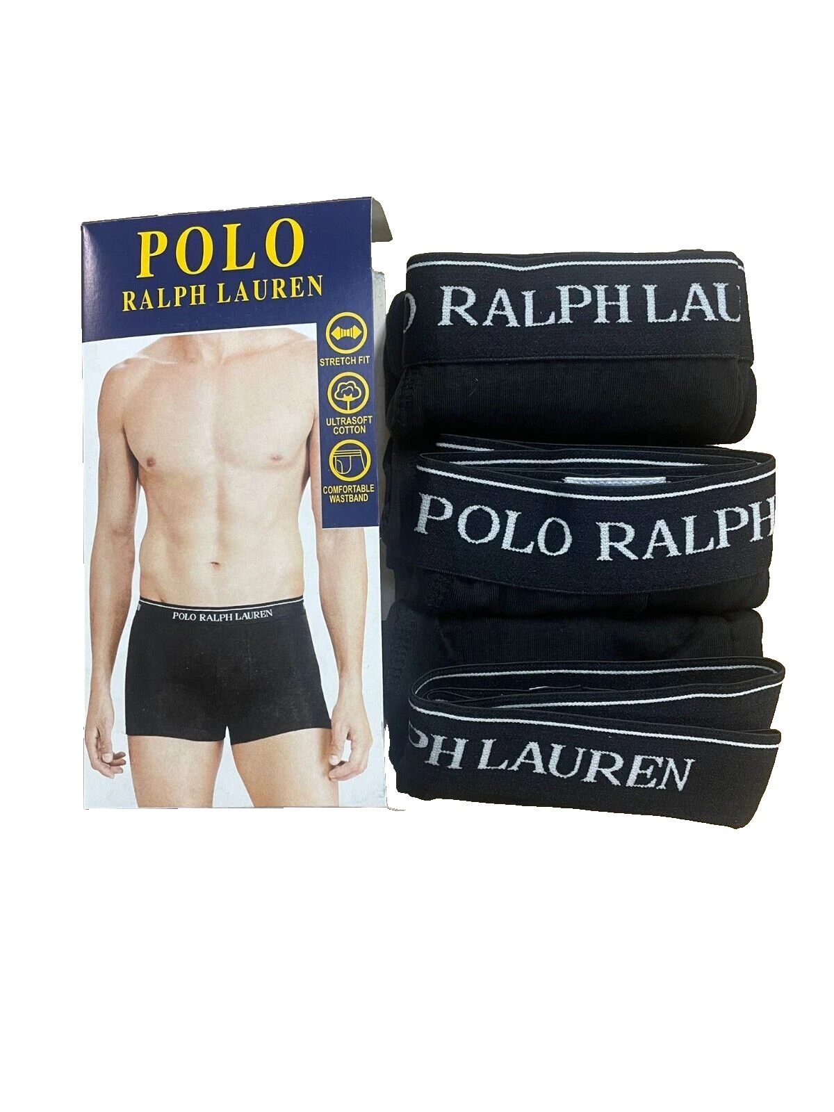 Premium Exclusive Classic R&L Boxers 3 Pack Short Underwear Trunk Cotton UK