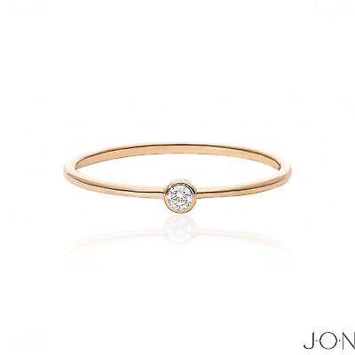 Solitaire Natural Diamond Engagement Band Ring-Gift For Mother's Day Jewelry 🎁 - Picture 9 of 14