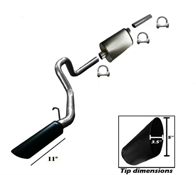Exhaust Muffler Fits 19971998 Jeep Grand Cherokee 4.0L L6 GAS OHV eBay