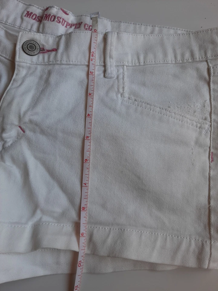 Mossimo Supply Co Women's White Jean Shorts Size 11 Nice Shorts - Image 4 of 4