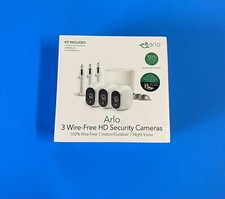 arlo 3 wire free hd security cameras
