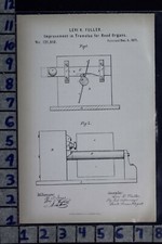1871 FULLER BRATTLEBOROUGH VT REED ORGAN TREMOLO INSTRUMENT PATENT LITHO 121610